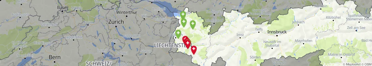 Map view for Pharmacies emergency services nearby Lorüns (Municipality, Vorarlberg) (57)